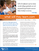 About What Will They Learn flyer