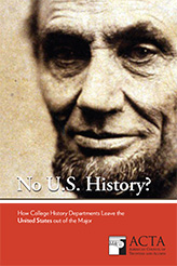 No U.S. History? How College History Departments Leave the United States out of the Major